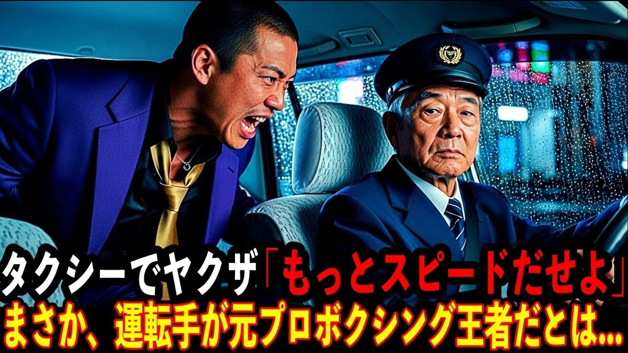 タクシーでヤクザ「もっとスピードだせよ」まさか、運転手が元プロボクシング王者だとは...