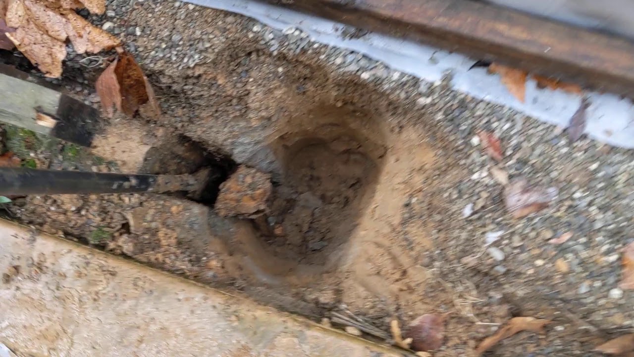 How to remove a broken off fence post stump