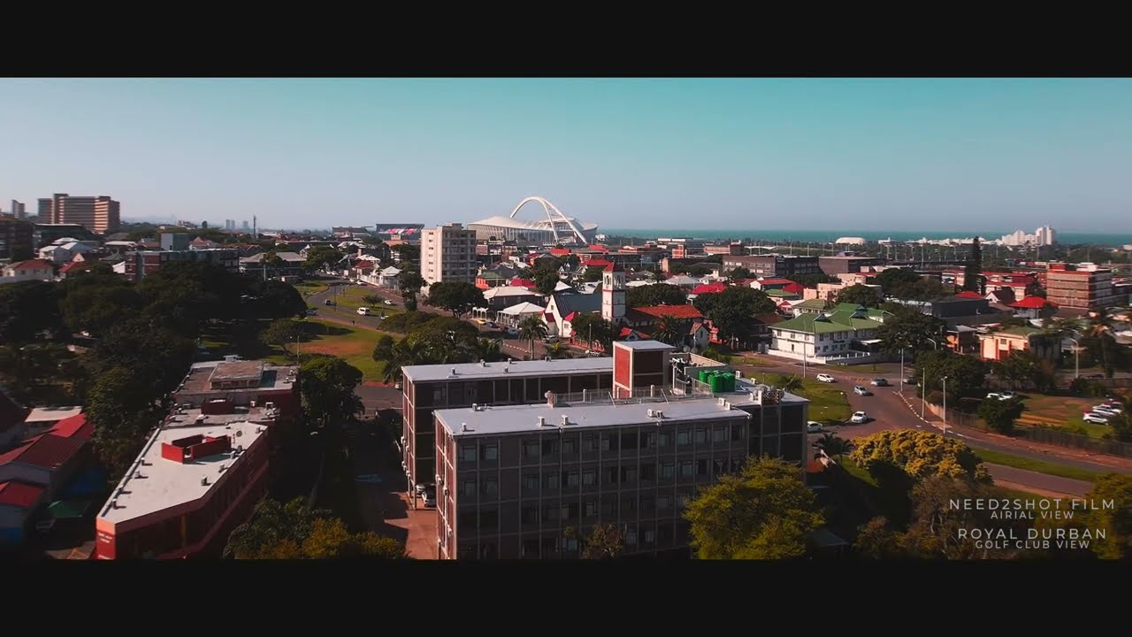 DURBAN DRONE VIEW FROM ROYAL DURBAN GOLF CLUB