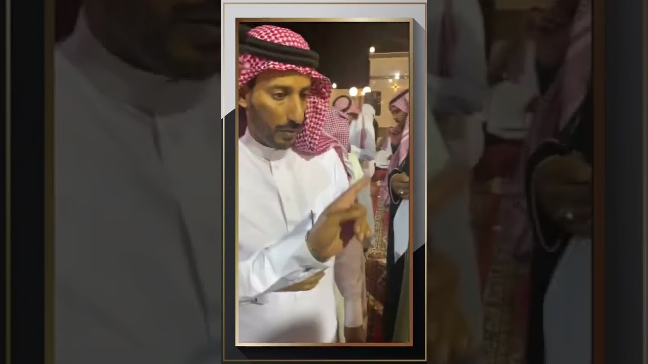 زيارة الشاعر ناصر القحطاني الى قبيلة جهينه بحضور الشاعر محمد السناني
