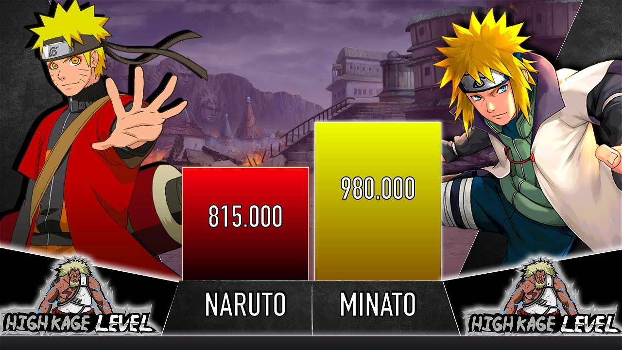 NARUTO VS MINATO POWER LEVELS - AnimeScale