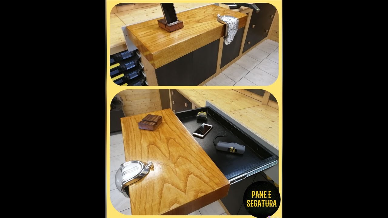 MENSOLA CON CASSETTO SEGRETO (secret compartment)