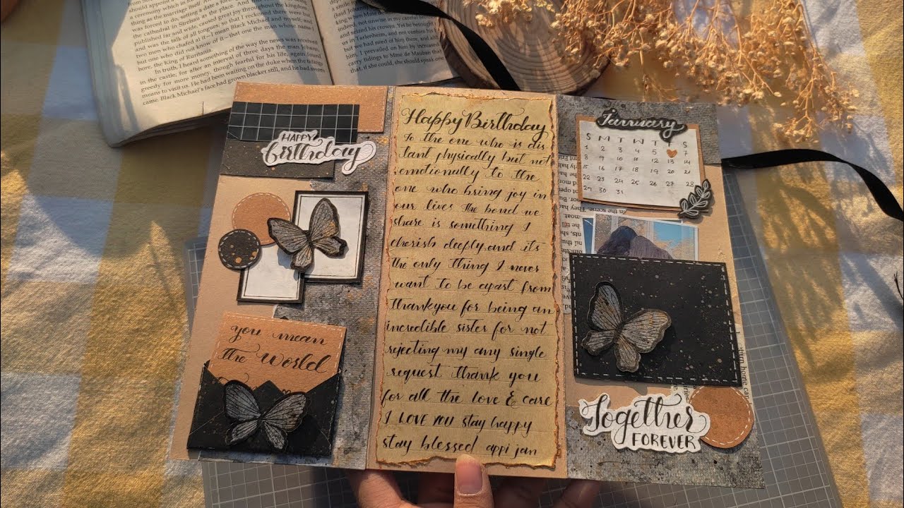 How to Make a Unique Handmade Birthday Card || Vintage Card Idea