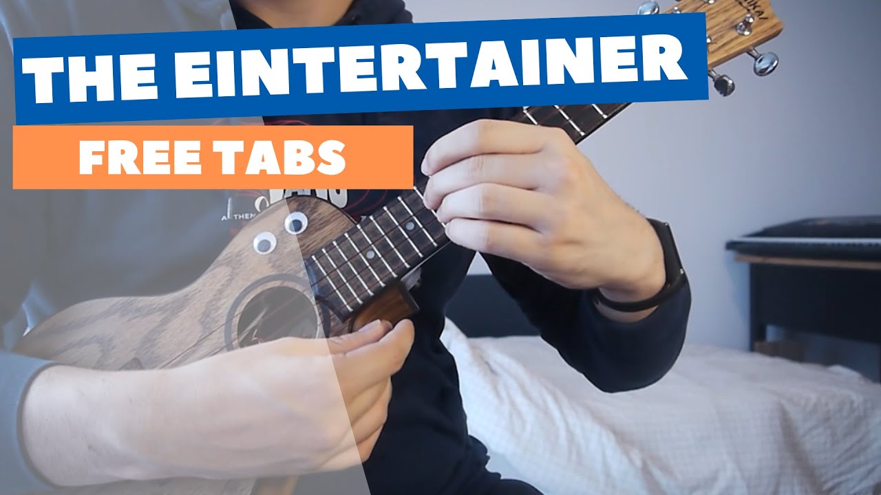The Entertainer - ukulele fingerstyle tutorial - free tabs