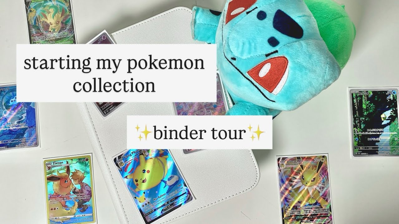 starting my pokémon card collection! // first binder tour 