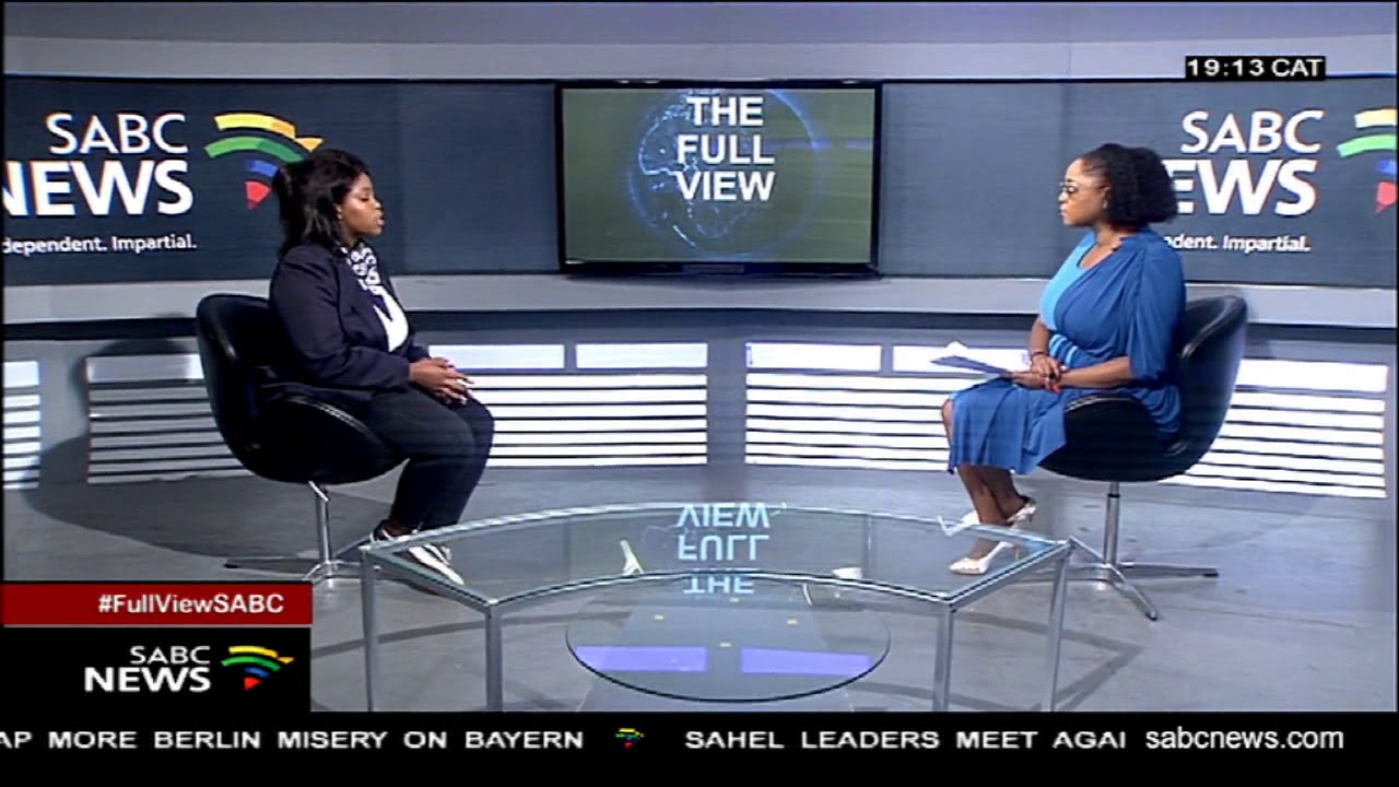 Wits SRC President, Sisanda Mbolekwa gives an update on student protest