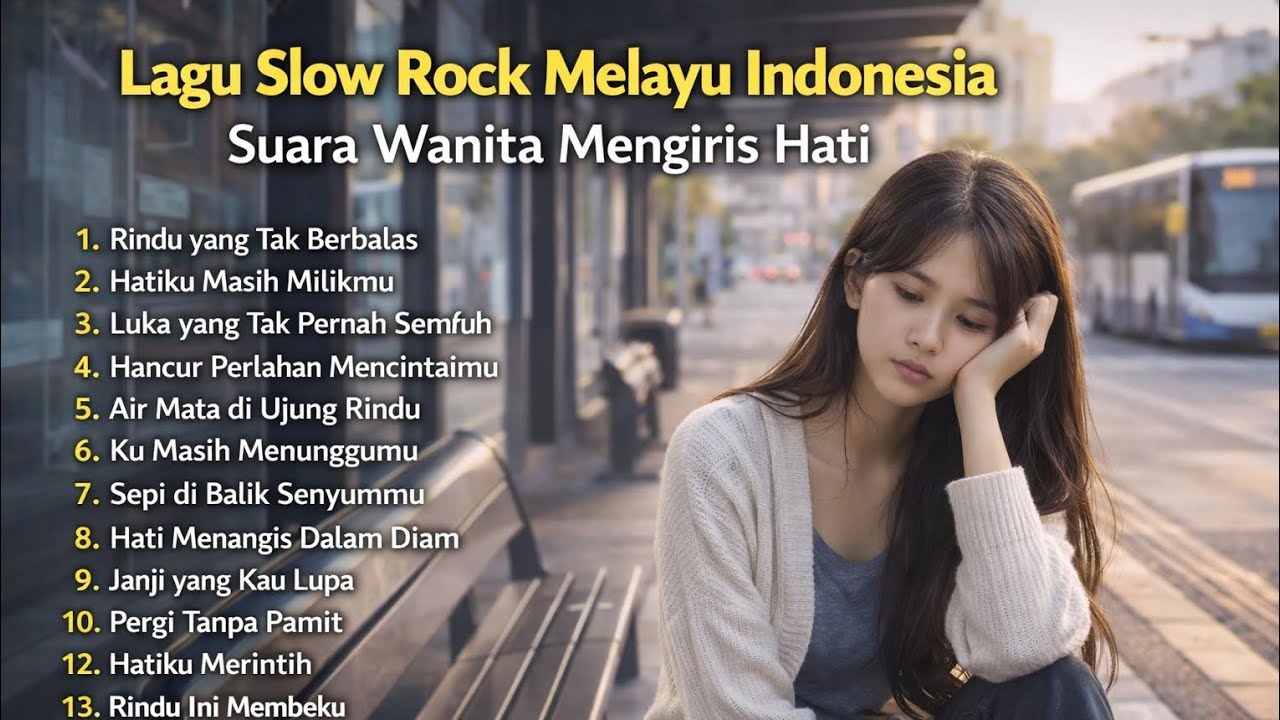 Lagu Slow Rock Melayu Indonesia Patah Hati | Suara Wanita Mengiris Hati 
