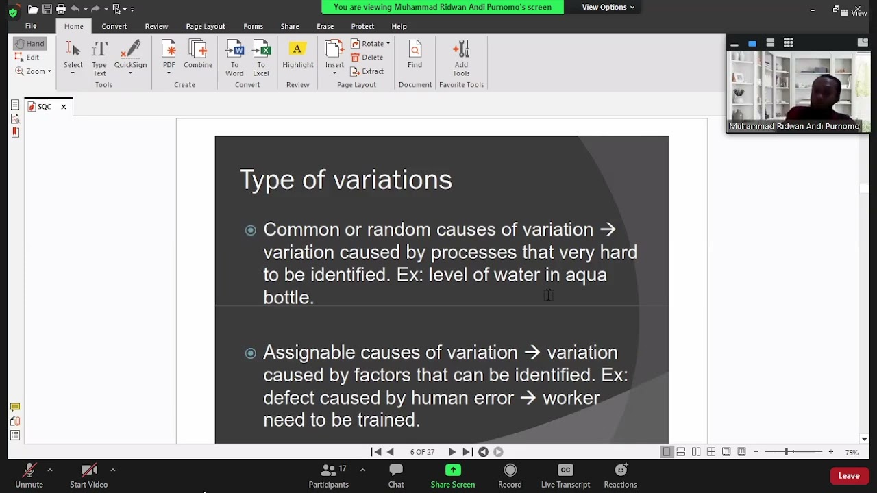 Introduction to Industrial Engineering_Statistical Quality Control (SQC)