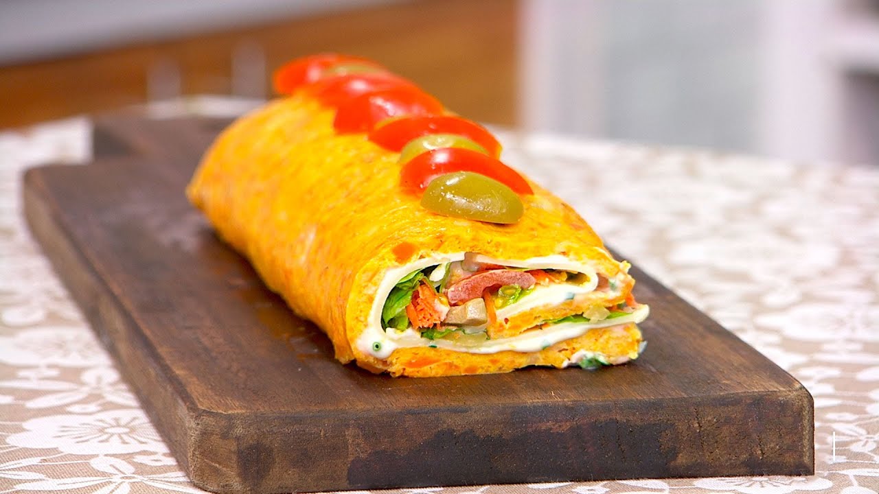 Pionono de calabaza y zanahorias sin gluten