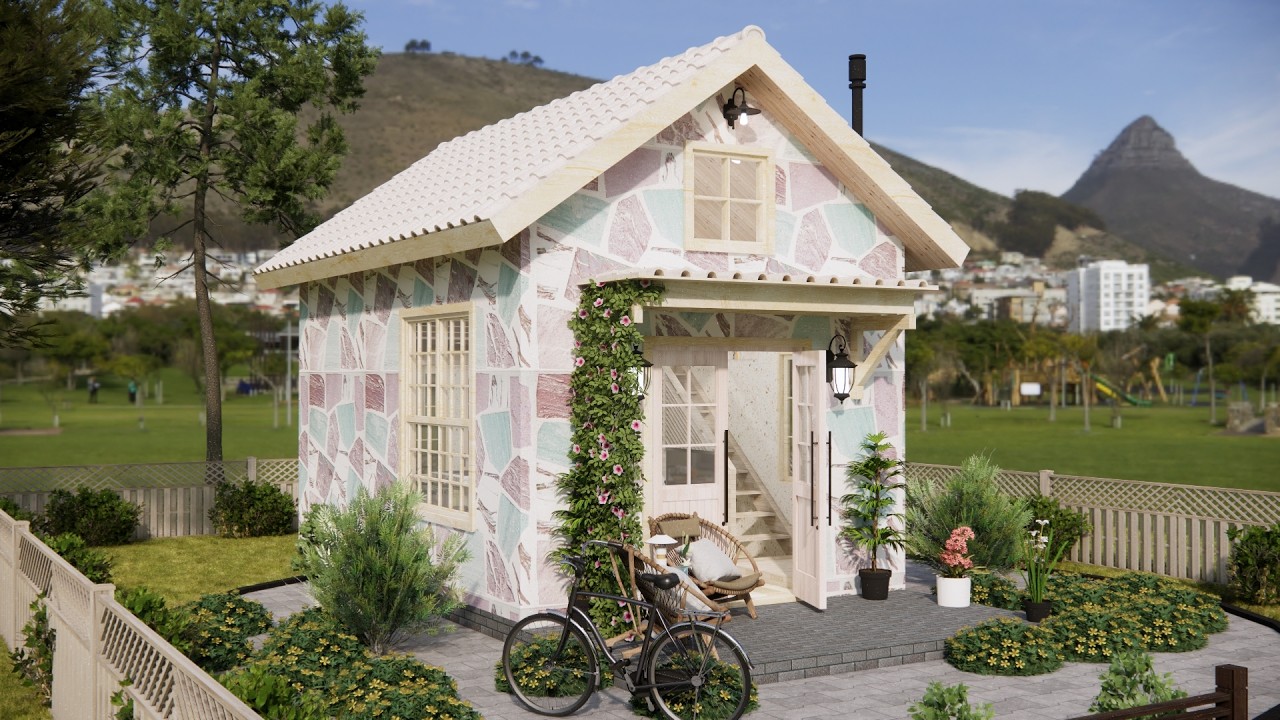 Modern Tiny House Design (4×6 m) | Smart Two-Floor Small Home with Terrace