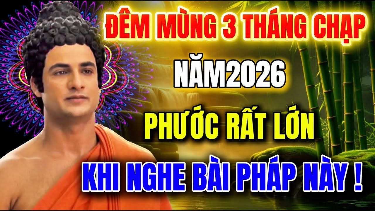 Đêm Mùng 3 Tháng Chạp  - Năm 2026 -  Phước Rất Lớn Khi Nghe Được Bài Pháp Này !