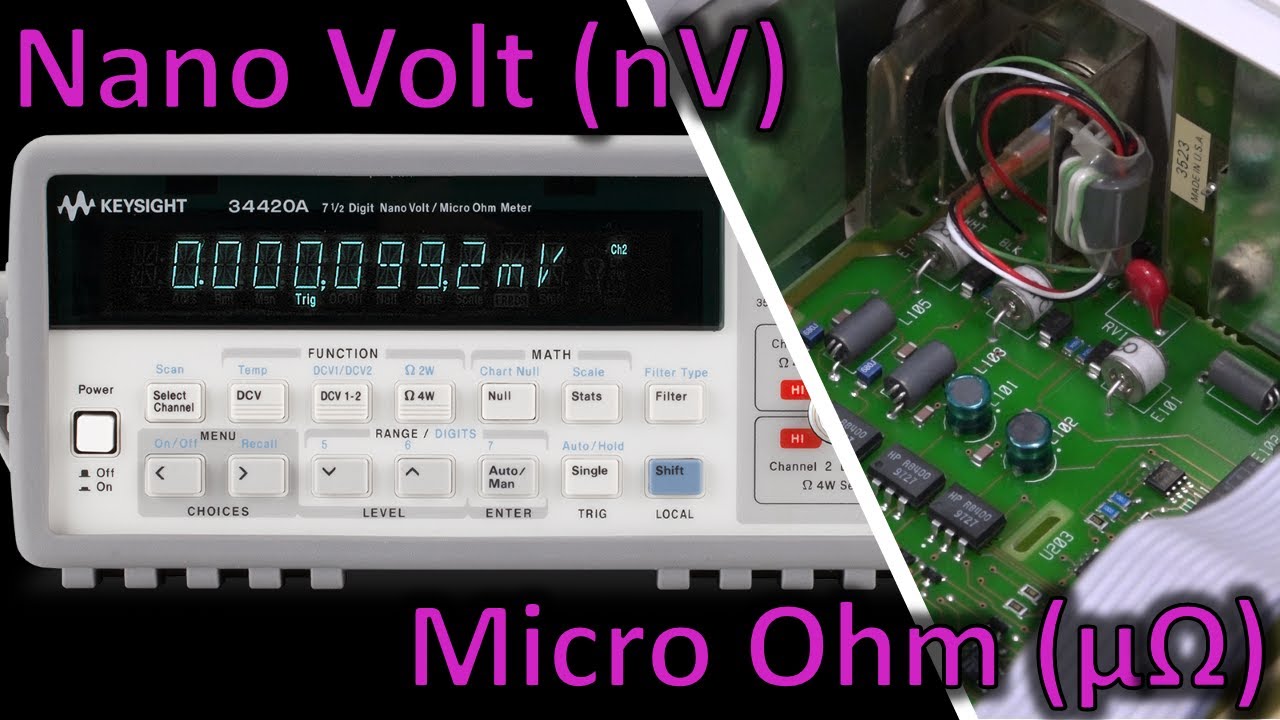 TNP #49 - Keysight 34420A 7.5 Digit Nano Volt / Micro Ohm Meter Teardown, Repair & Verification