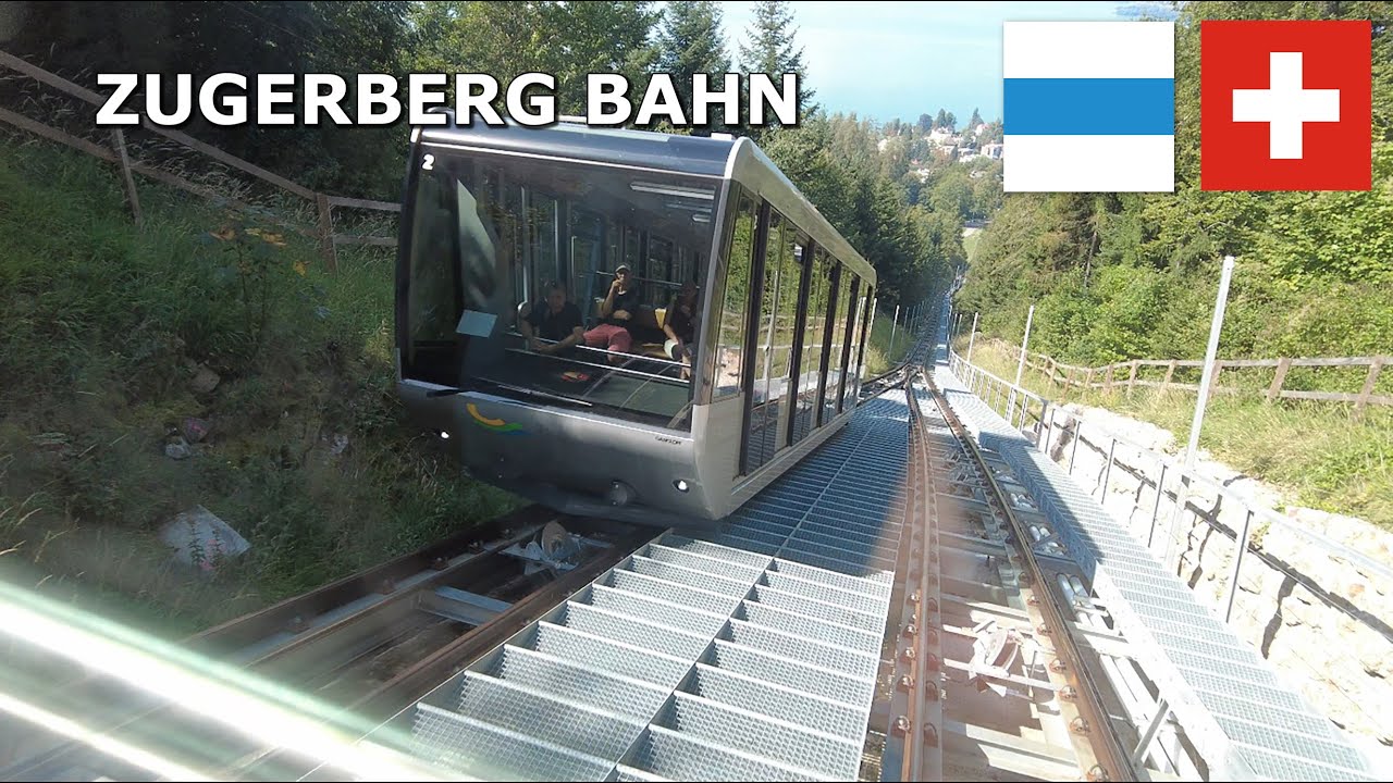 ZUGERBERG BAHN Funicular (September 2023) 4K #Switzerland #funicular #Zugerberg