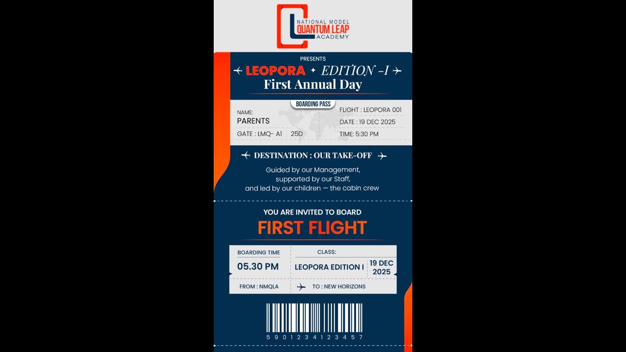 ✈️ LEOPORA Airlines – First Annual Day | Edition I | Live from NM Quantum Leap Academy