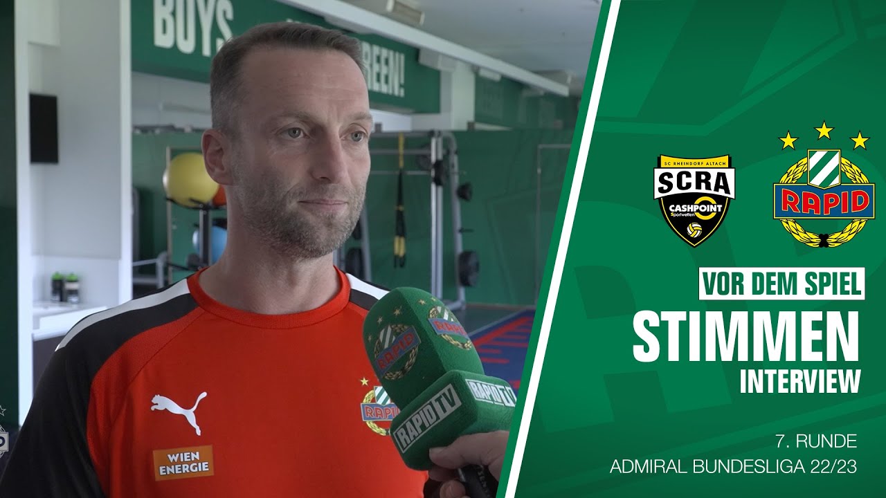 Ferdinand Feldhofer vor dem Spiel gegen Altach
