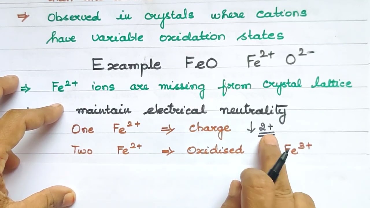 S-17/Metal Deficiency Defect/Point Defects/Nonstoichiometric Defects/#sdchemistry