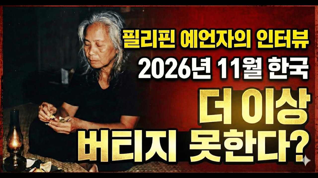 필리핀의 유명 예언가, 한국을 언급한 3가지 이유 [2026년 미래]