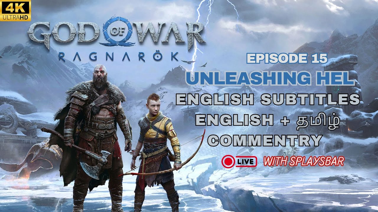 God of War Ragnarok Epi #15 | First playthrough| English & Tamil | Live Stream | unleashing hel