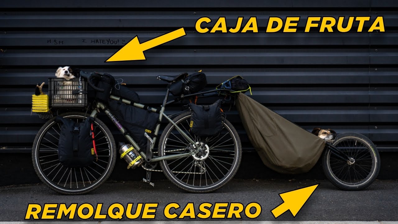 CAJA Y REMOLQUE PARA VIAJAR EN BICICLETA CON TU PERRO | Así lo hago en 2022