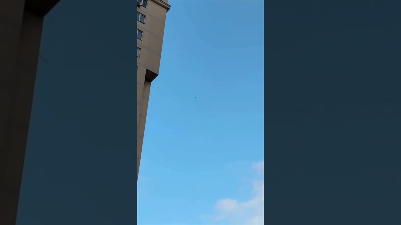 A Shahed drone flying over the Kyiv region. #shahed #kiev #kyiv #ukraine #geran #dronestrikes #uav