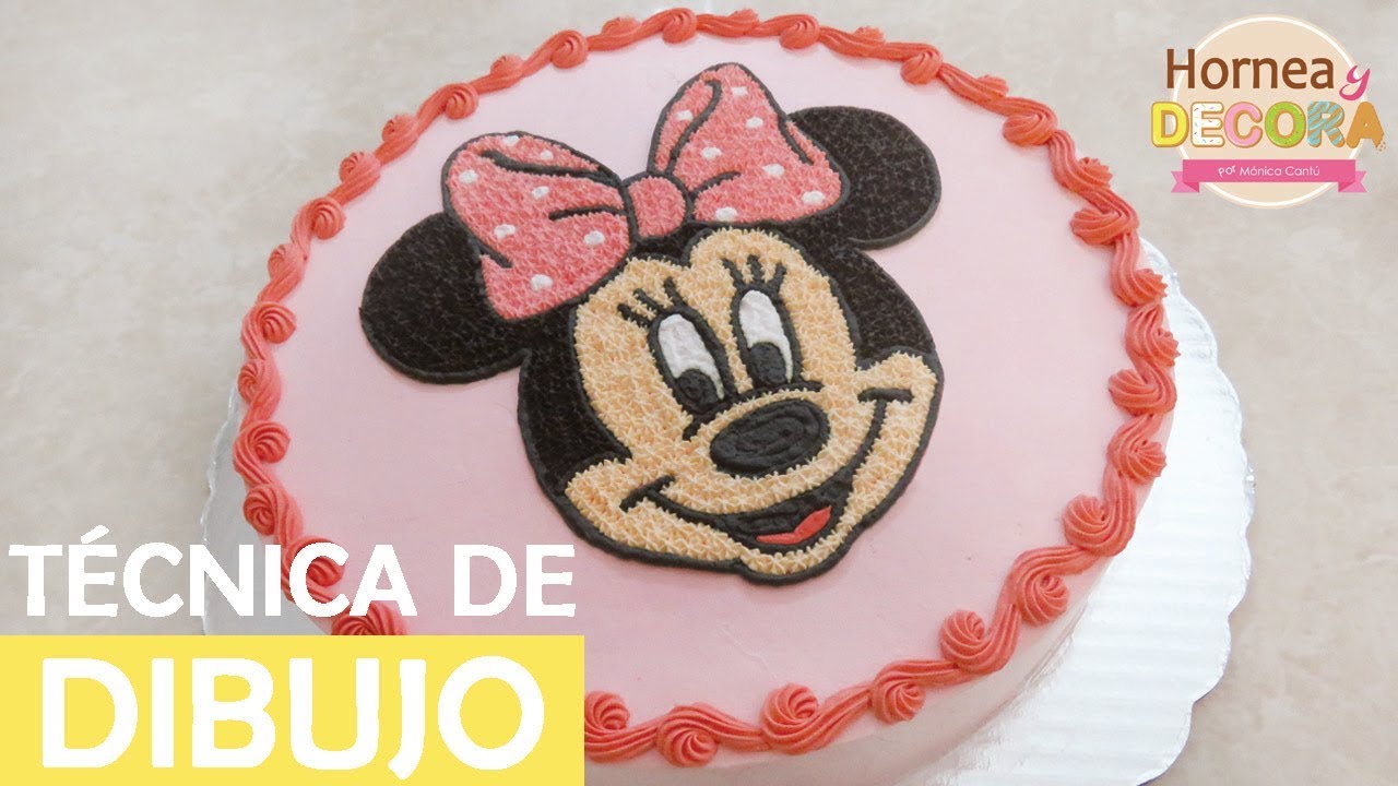 TÉCNICA DE DIBUJO/ PASTEL DE MINNIE MOUSE # 68