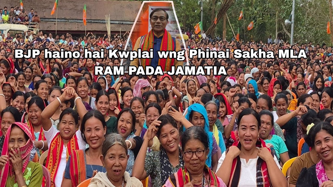 MLA RAM PADA JAMATIA ni khuktwi Swrai swrai ADC Election wo 28ta Seat BJP no Nasinai hwnwi sakha 