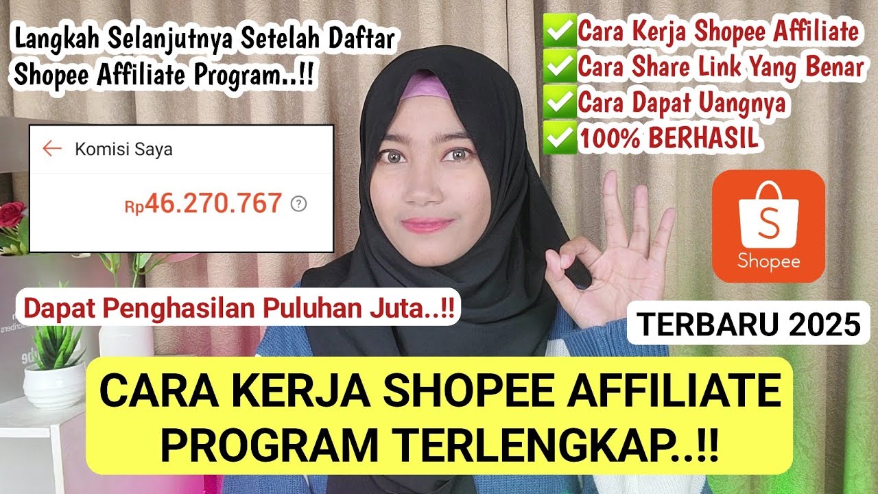 CARA KERJA SHOPEE AFFILIATE PROGRAM TERBARU 2026