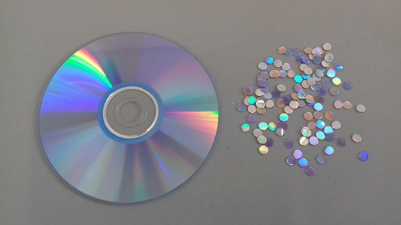 Como fazer lantejoulas com DVD
