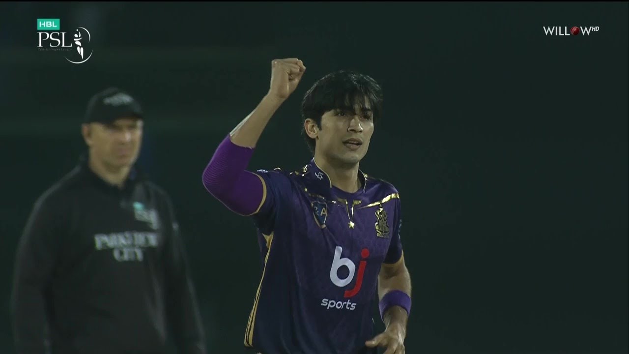 Mohammad Hasnain 3 wickets vs Peshawar Zalmi| 9th Match - Quetta Gladiators vs Peshawar Zalmi