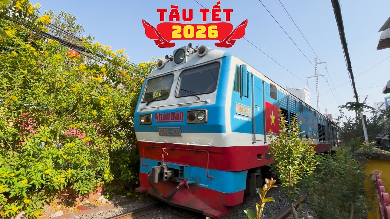 [10/02/2026] 5 chuyến tàu tăng cường Tết tại TP.HCM trong ngày 23 tháng Chạp