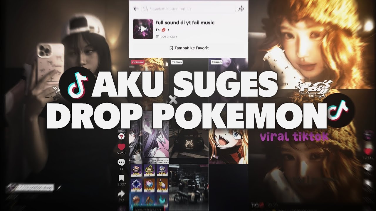 DJ AKU SUGES X DROP POKEMON - BREAKBEAT ( SOUND VIRAL TIKTOK )
