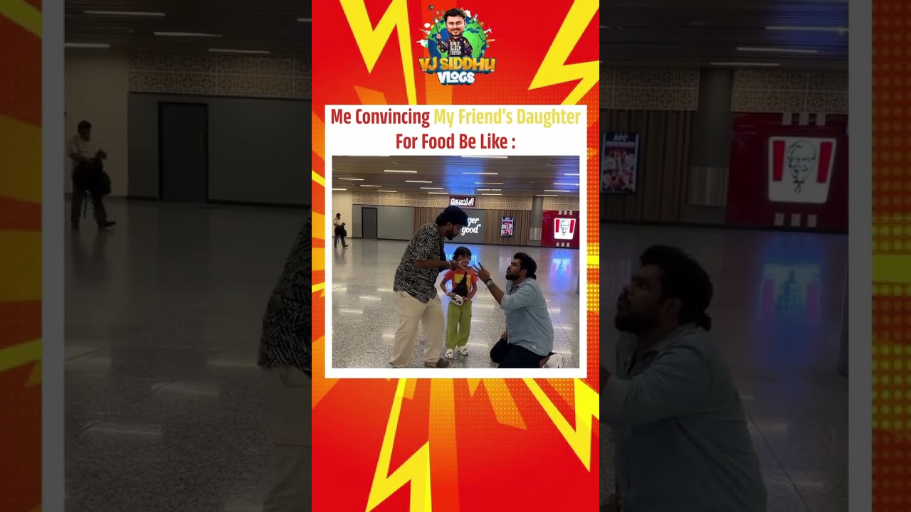 🤣 convincing friend&rsquo;s daughter #vjsiddhuvlogs #inivlogs #cute #iniyaazh #family #iniyan