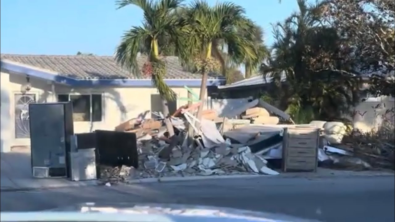 A drive-through Indian rocks Beach 3 days after hurricane Milton ￼