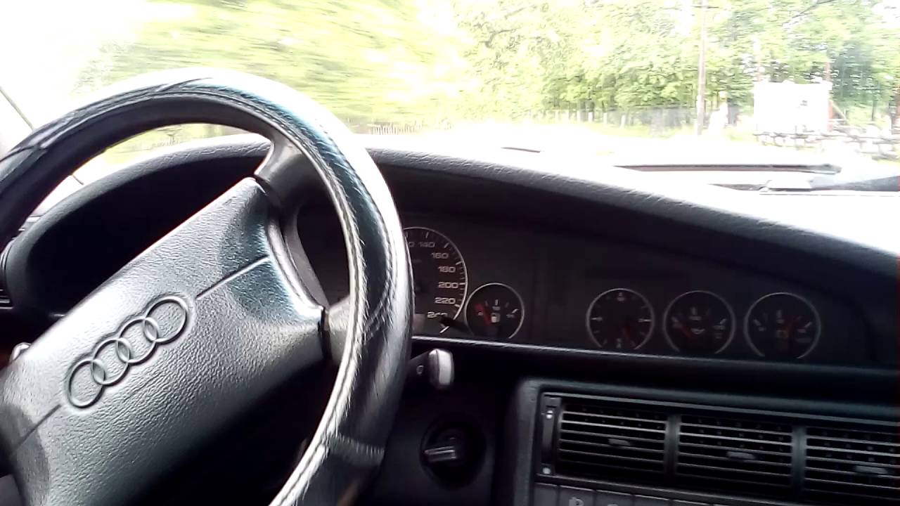 AUDI A6 Avant C4 2.5 TDI 140PS driving, GREAT 5 cyl. sound