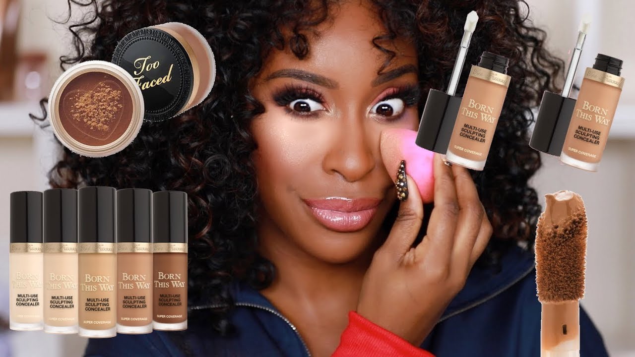 OK TOO FACED Dat's What We Doing Now!? Sculpting Concealer + Powder Review | Jackie Aina