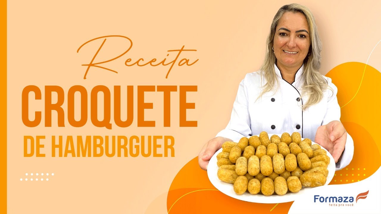 CROQUETE DE HAMBÚRGUER - FORMAZA MÁQUINAS