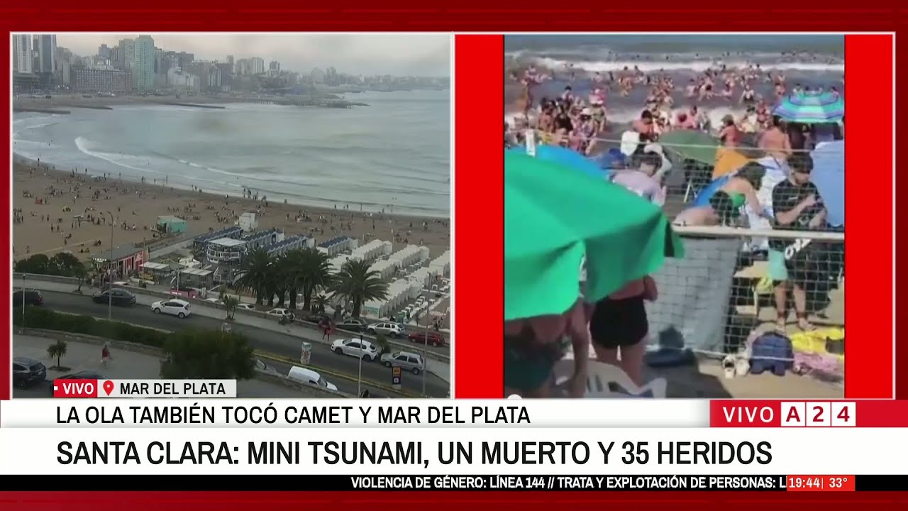 🚨 SANTA CLARA DEL MAR: MINI TSUNAMI, UN MUERTO Y 30 HERIDOS