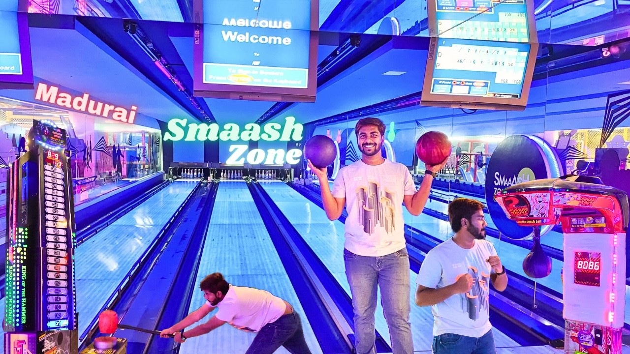 Madurai Smaash zone | Vishal de mall | 🎳🎳pin bowling |🔨 hammer game |🥊 punching game | arcade games