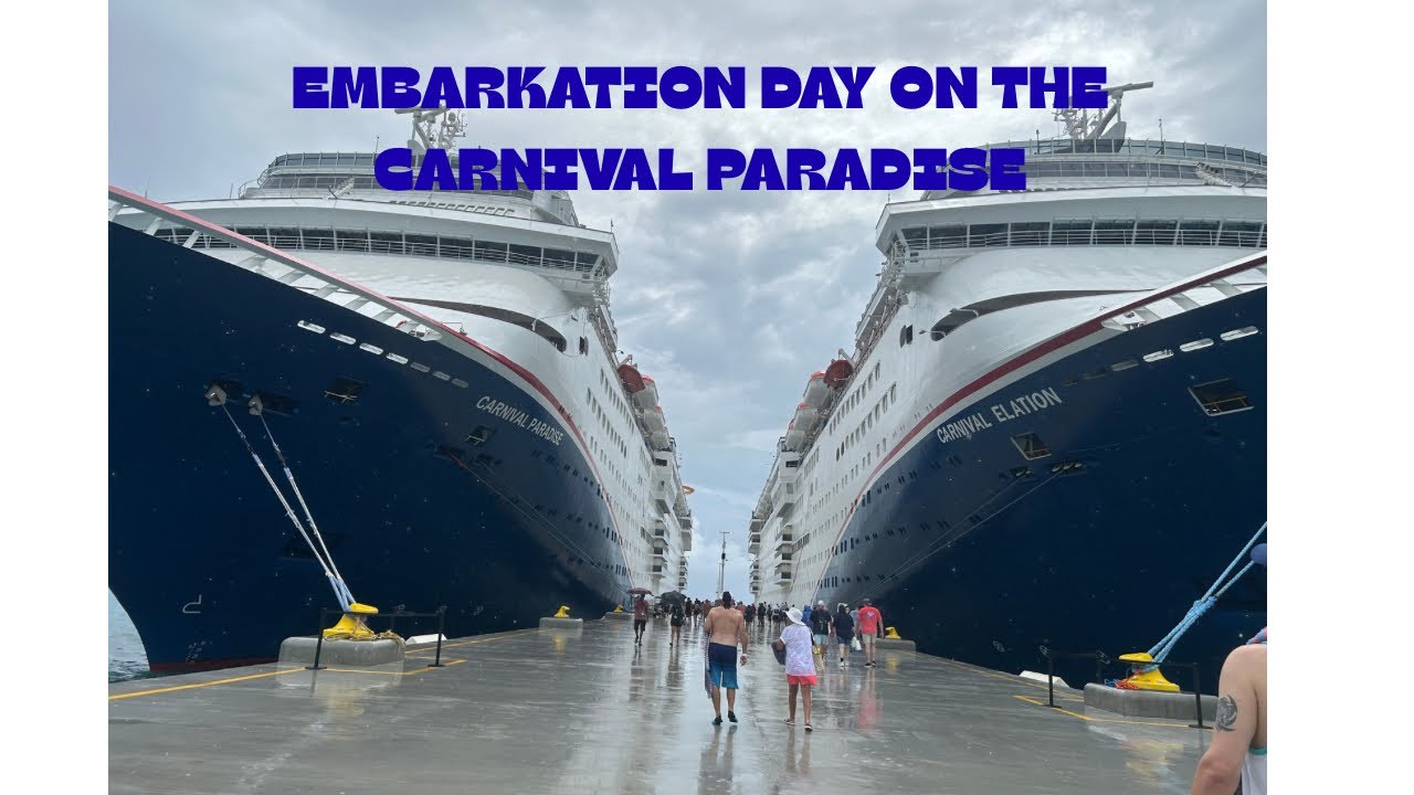 Our embarkation day 1 on the carnival paradise 