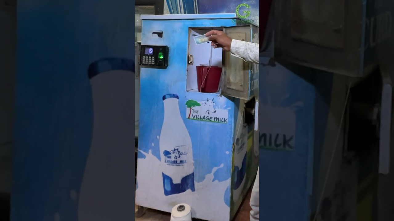 Milk dispenser machine #milk #retailoutlets #agribusiness #cowmilk #technology #innovation #viral