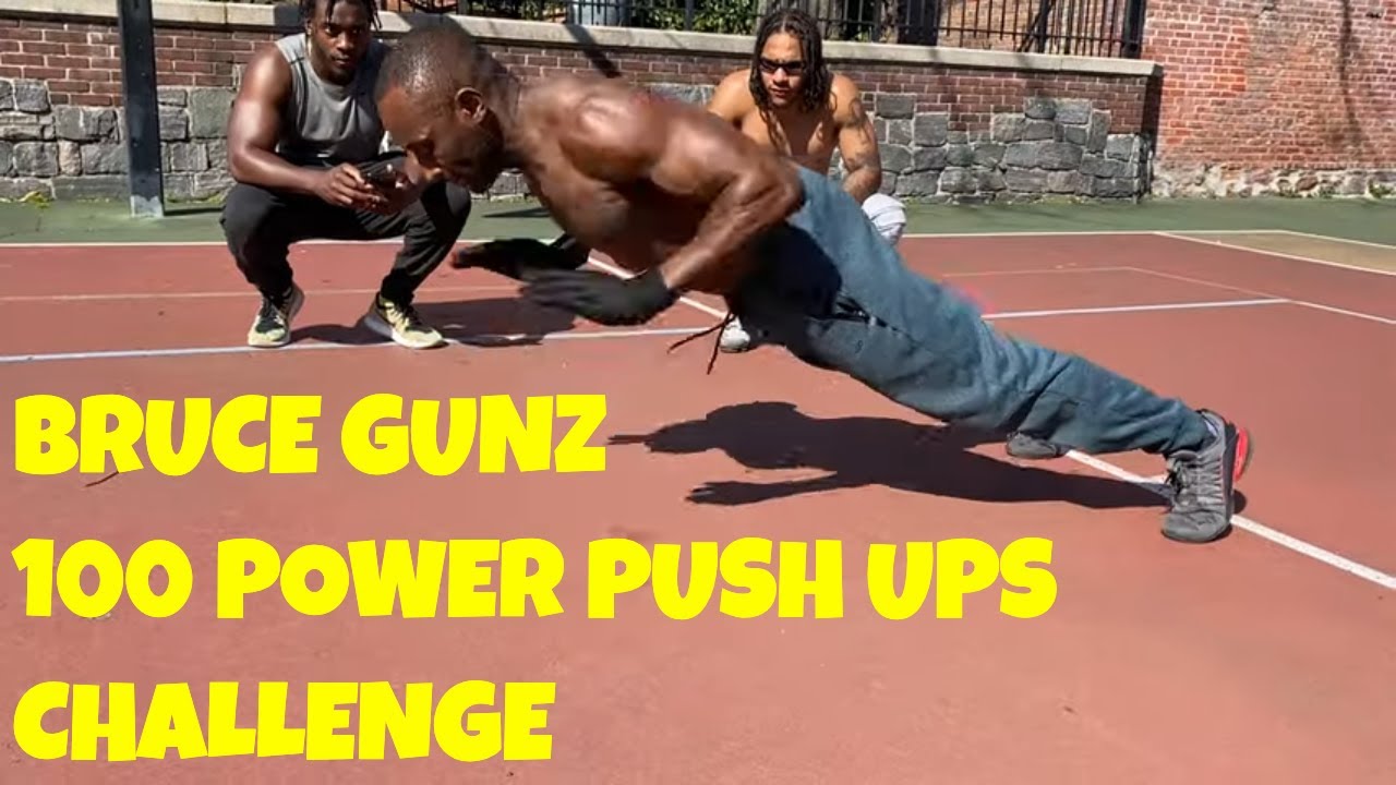 100 POWER PUSH UPS CHALLENGE - Bruce Gunz | That's Good Money