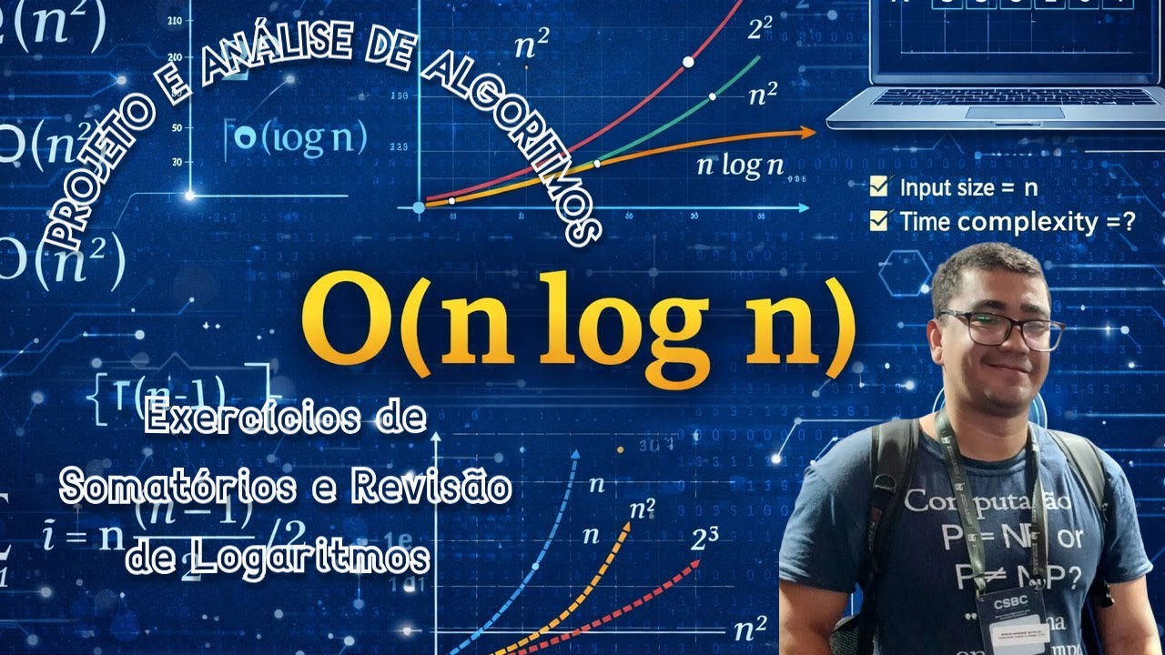 PAA:Aula 2.7- Exercícios de Somatórios e Revisão de Logaritmos para Análise de Algoritmos.