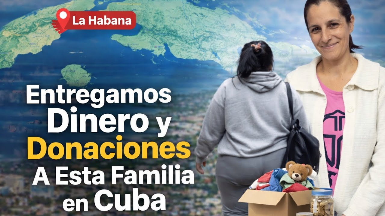 Entregamos Dinero y Donaciones a Esta Familia en Cuba