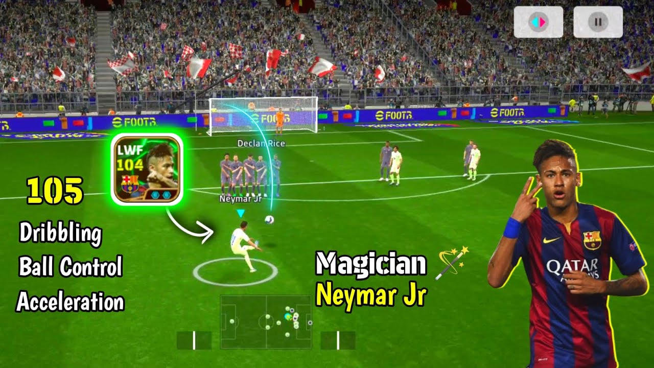 UCL Final Goal Scorer Neymar is here ☠️🫴🔥 Magician Double Booster Neymar 2015 Review in eFootball 25