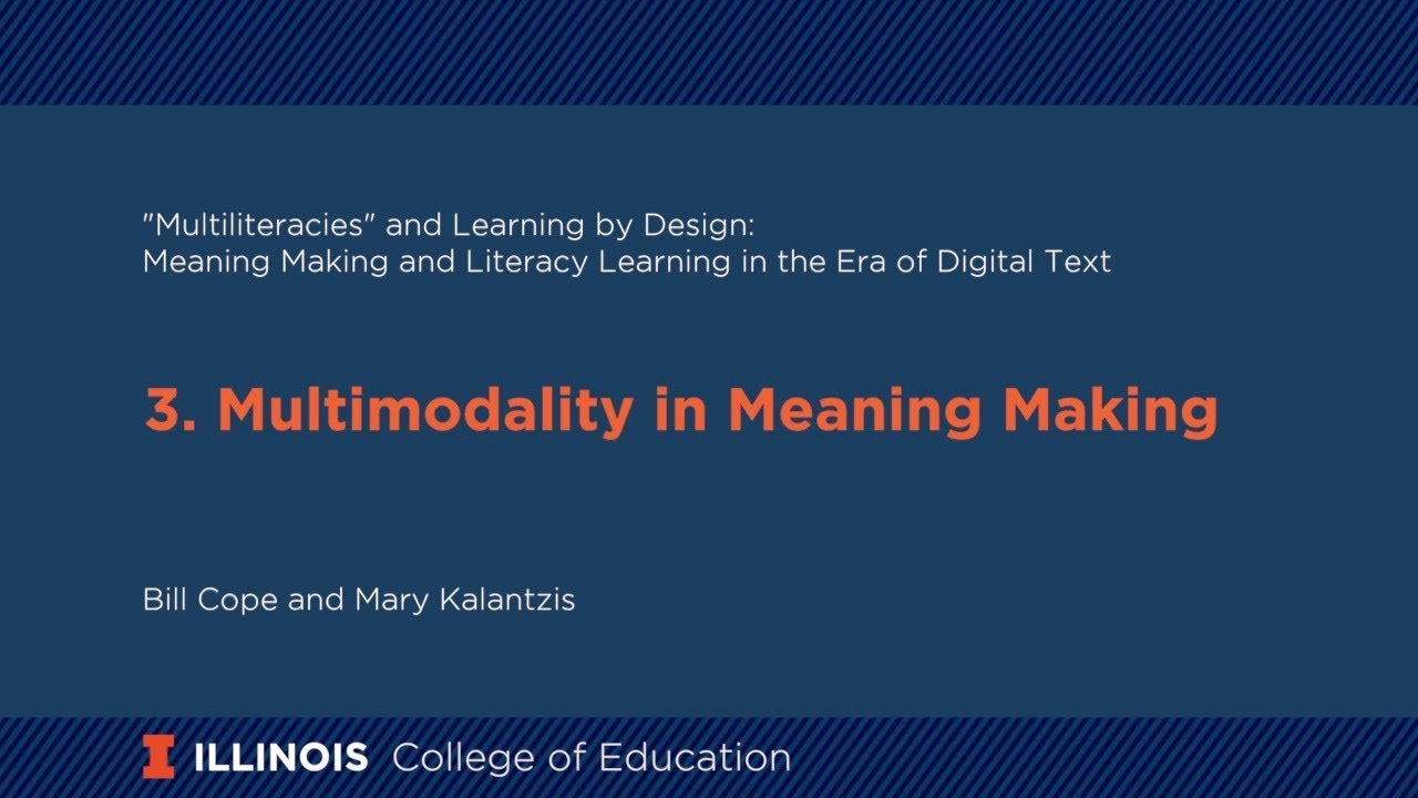 3. Multimodality in Meaning Making