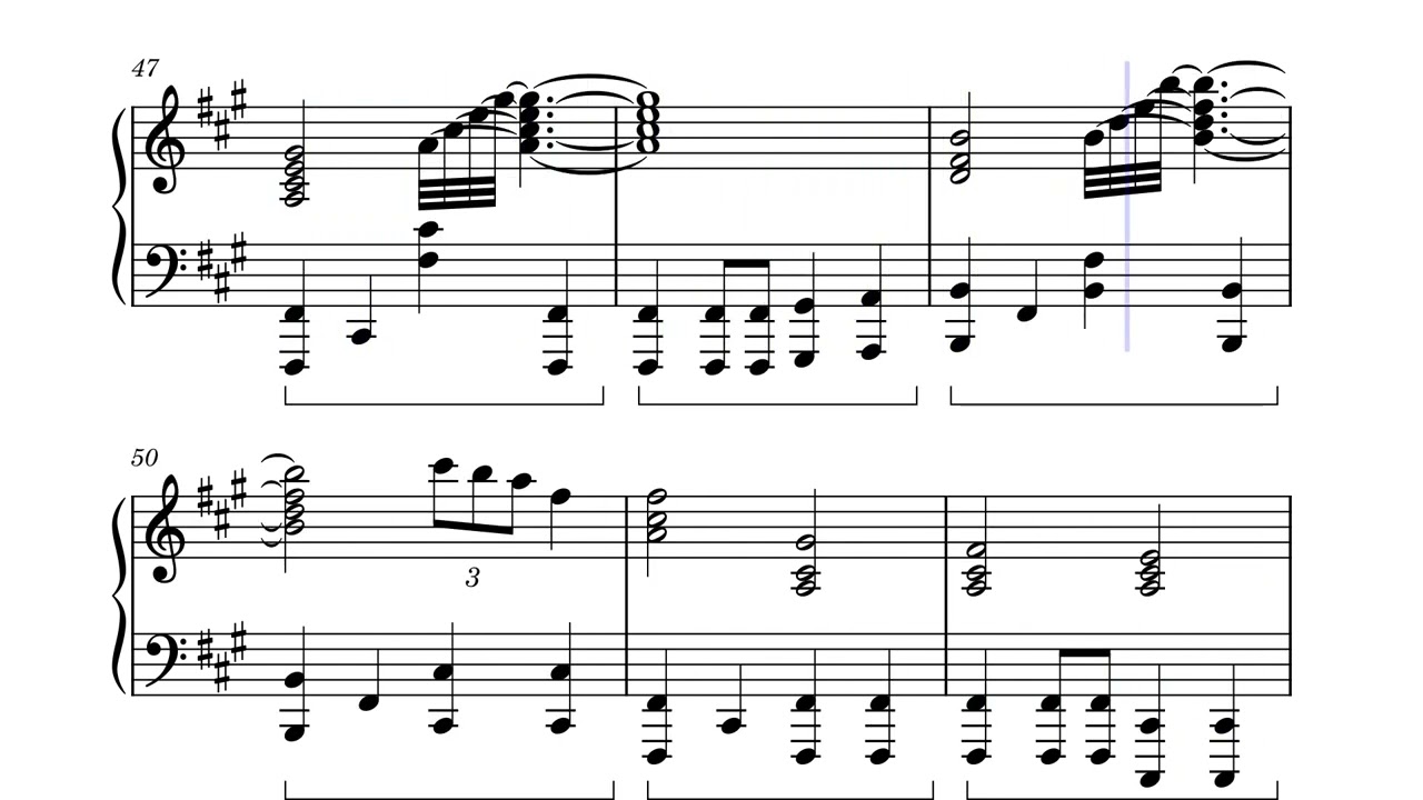 CHAOS CONSTRUCT SHEET MUSIC