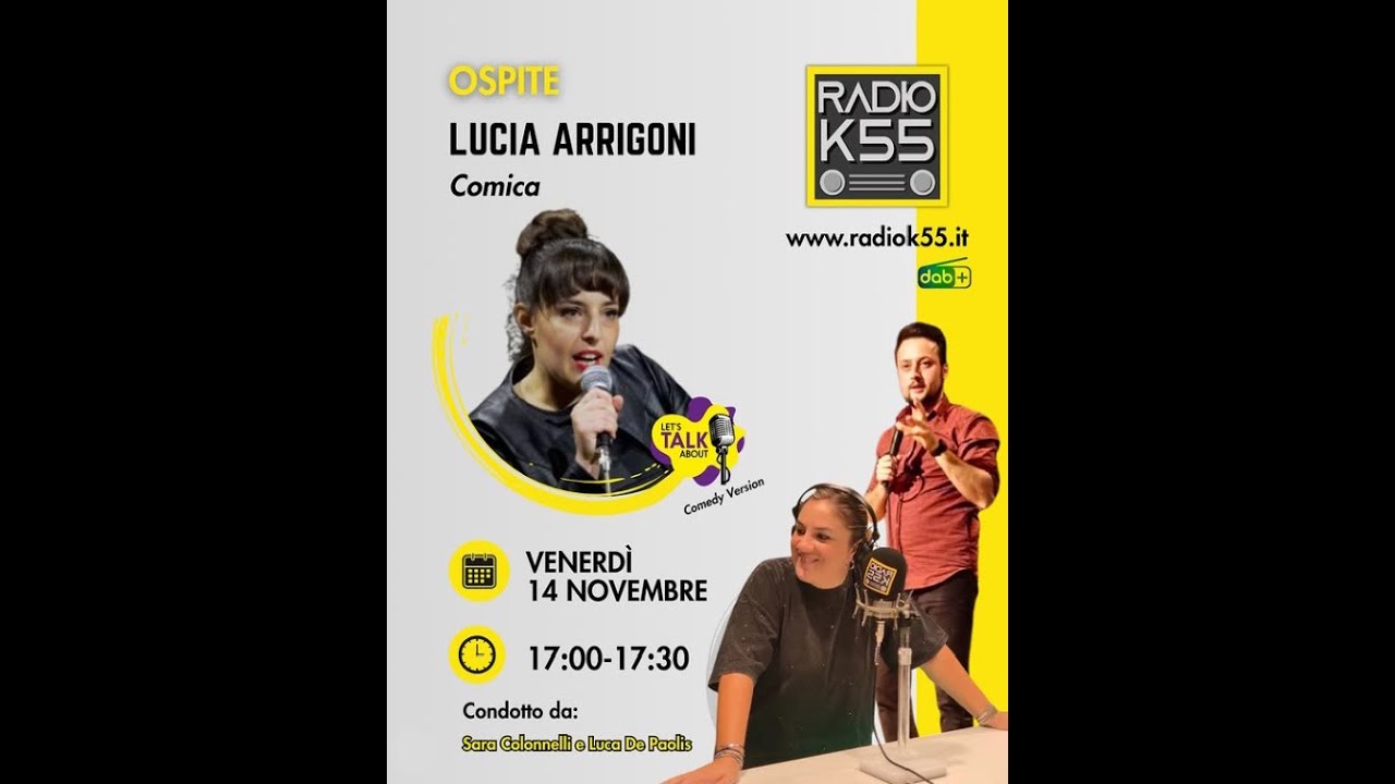 Lucia Arrigoni a Radio K55 @luciaarrigonicomica