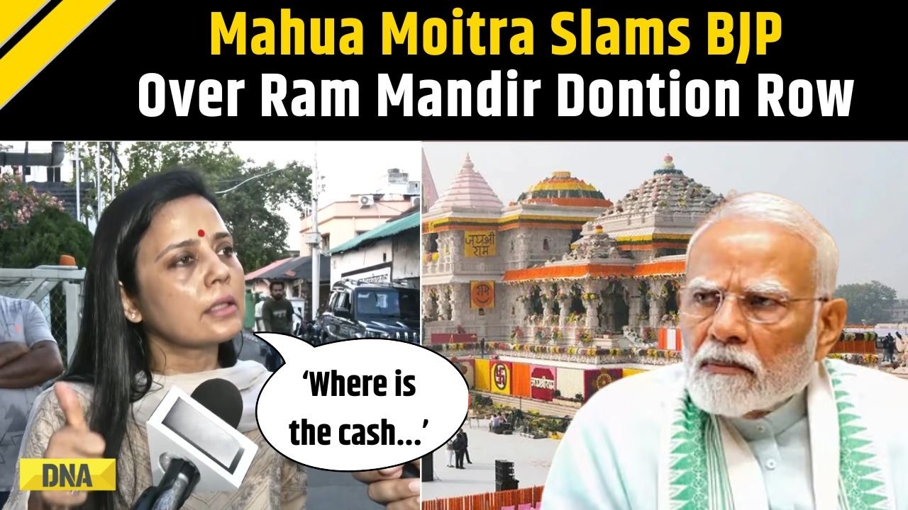 Ram Mandir Donation Row: TMC Mahua Moitra Attacks BJP Over Silver, Gold Missing In Ram Mandir