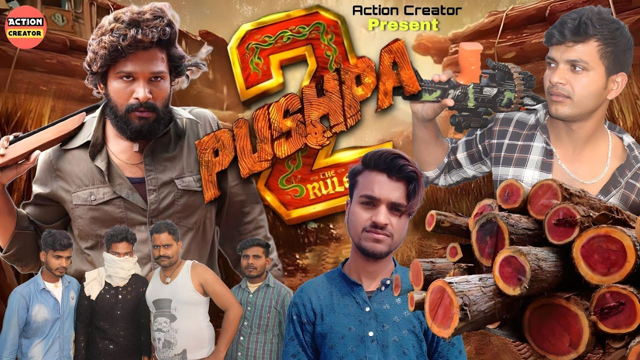 Pushpa Movie Best Action Spoof Ever - Action Creator / Pushpa Movie Scene 📽️