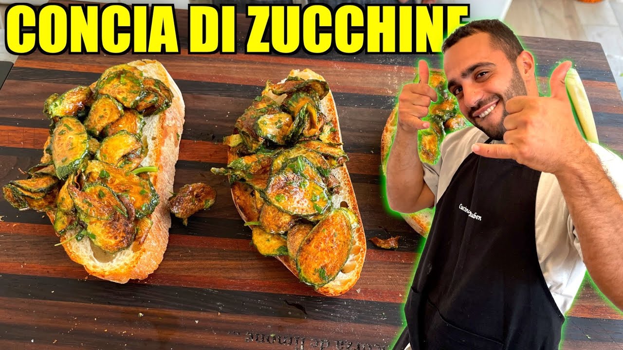 LA CONCIA DI ZUCCHINE ROMANA 😋
